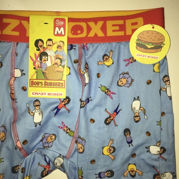 Last Size! MEDIUM Bob’s Burgers CRAZY BOXER Trunk - Picture 2 of 8